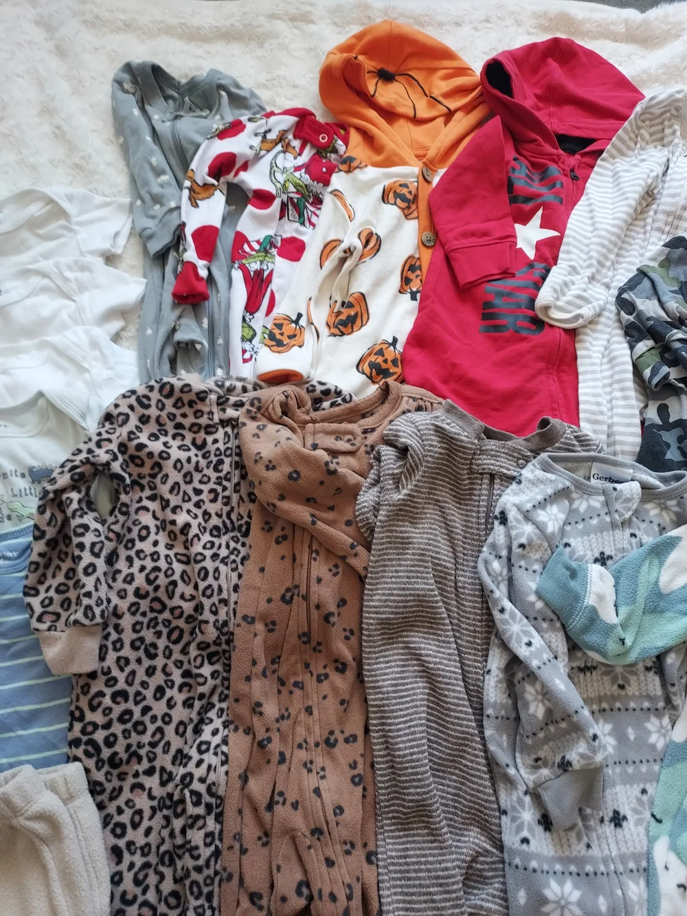 BUNDLE (18 pcs) 6-9mo Mixed Baby Boy Clothing Lot Cool Weather Grandma's House